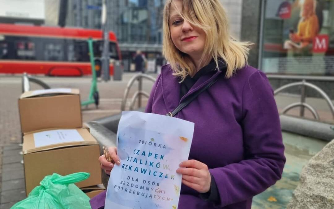 Zbiórka czapek, szalików, rękawiczek dla osób bezdomnych i potrzebujących